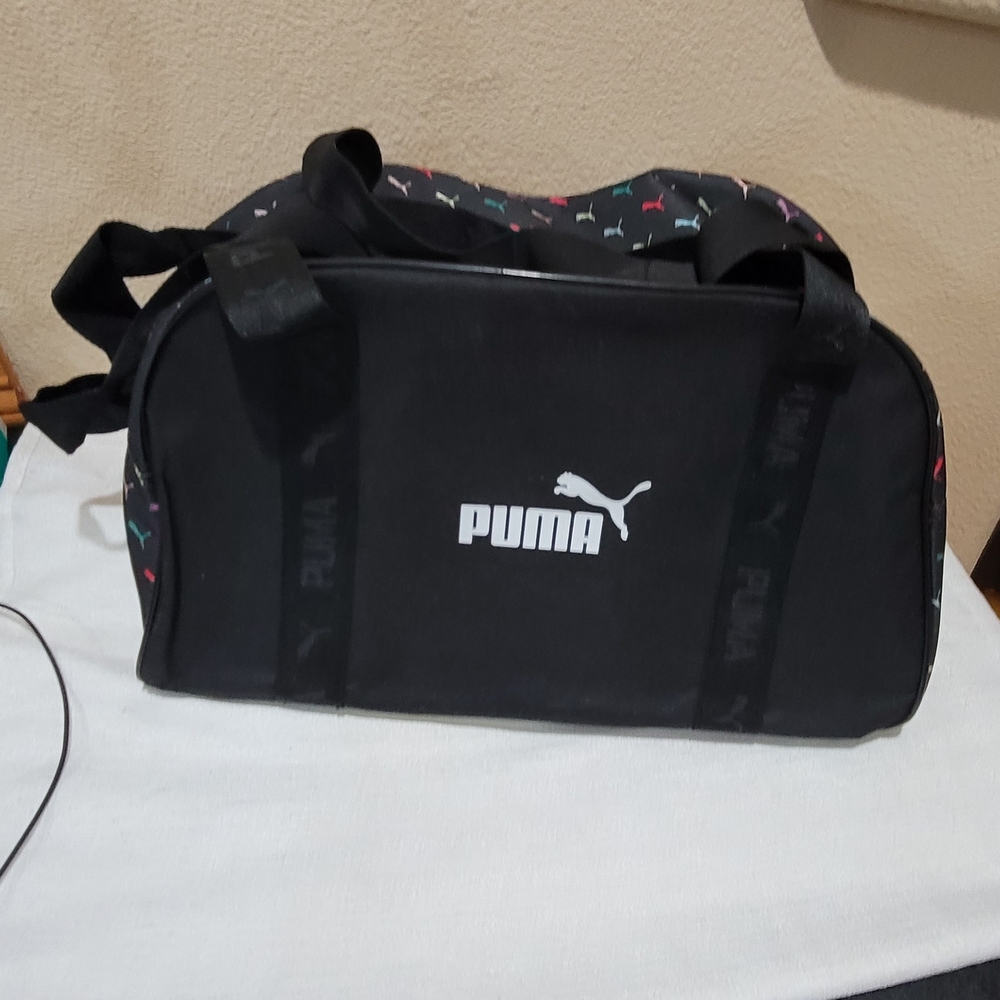 Puma Black Duffel Bag